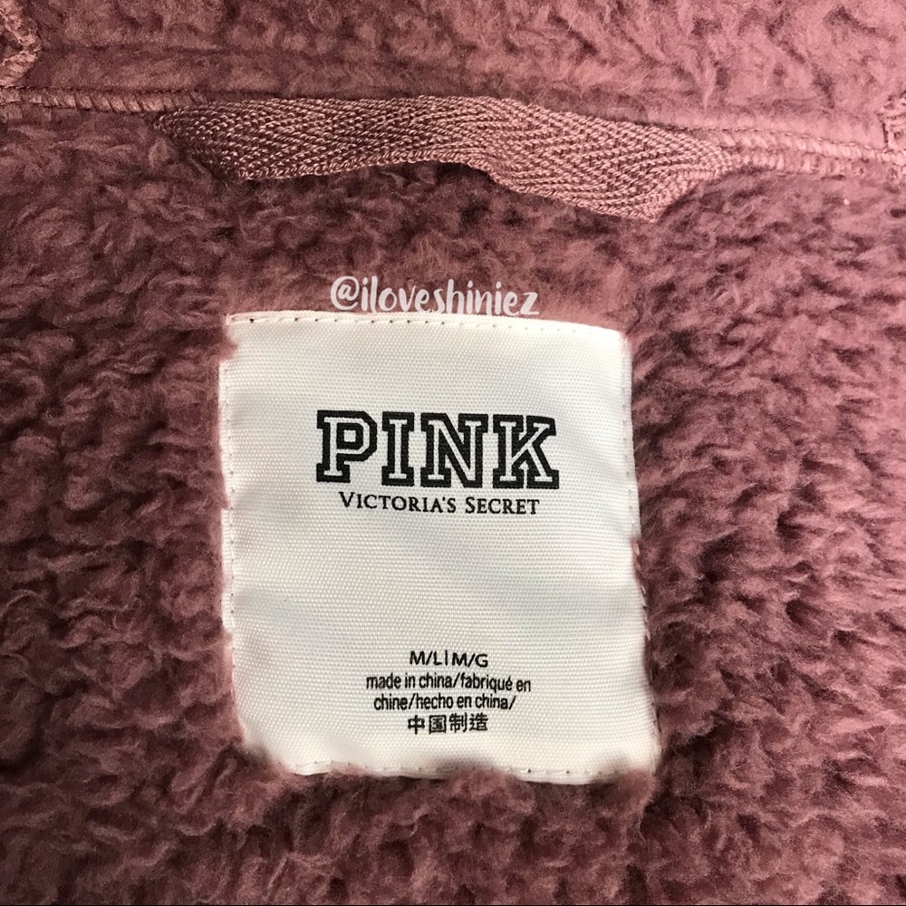 •Victoria's Secret PINK• Sherpa Cardigan - Picture 7 of 7